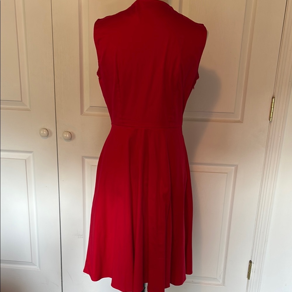 Disney Bound Rockabilly Red Polka Dot Women's Dress - Picture 5 of 9